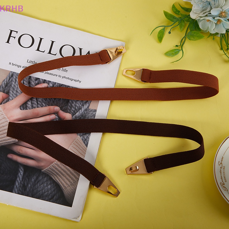 Thắt Lưng Co Giãn Khóa Kim Loại Thời Trang Dành Cho Nữ Mới