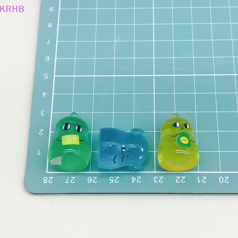 Set 2 Phụ Kiện Resin Họa Tiết Hoạt Hình Màu Dạ Quang DIY Trang Trí Nghệ Thuật Crafg Mới