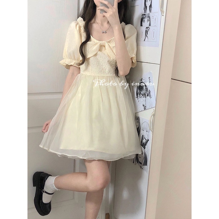 Đầm Công Chúa Mini Tay Phồng Thời Trang Mùa Hè Hàng Mới Dành Cho Bạn Nữ