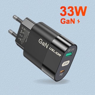 Bộ sạc nhanh 65w max pd 33w + qc 33w usb + type-c chất lượng cao