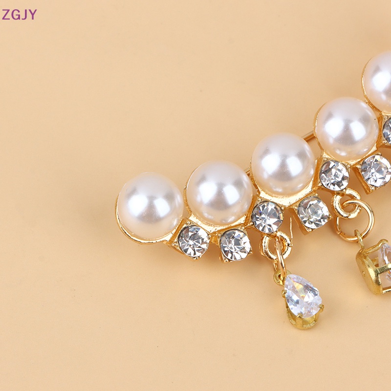 Ghim Cài Áo Đính Ngọc Trai Bằng Hợp Kim Thời Trang Cho Nữ Mới