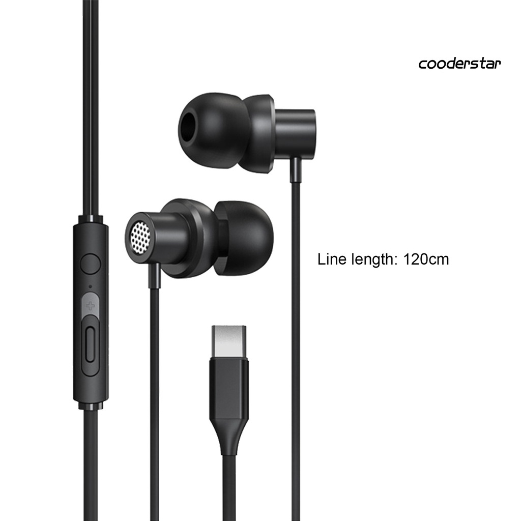 Tai Nghe Nhét Tai TW13 Jack 3.5mm / Type-C Có Micro Chống Ồn Chuyên Dụng Cho Điện Thoại