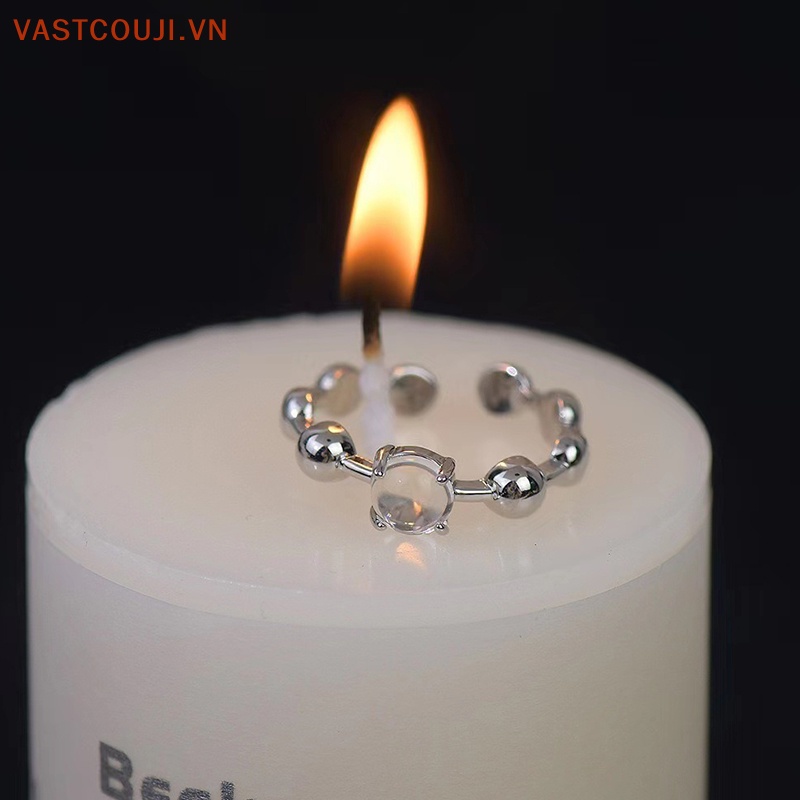 Bộ 2 Nhẫn Hợp Kim Đính Đá Lấp Lánh Phong Cách Vintage Thời Trang Cho Nam Và Nữ