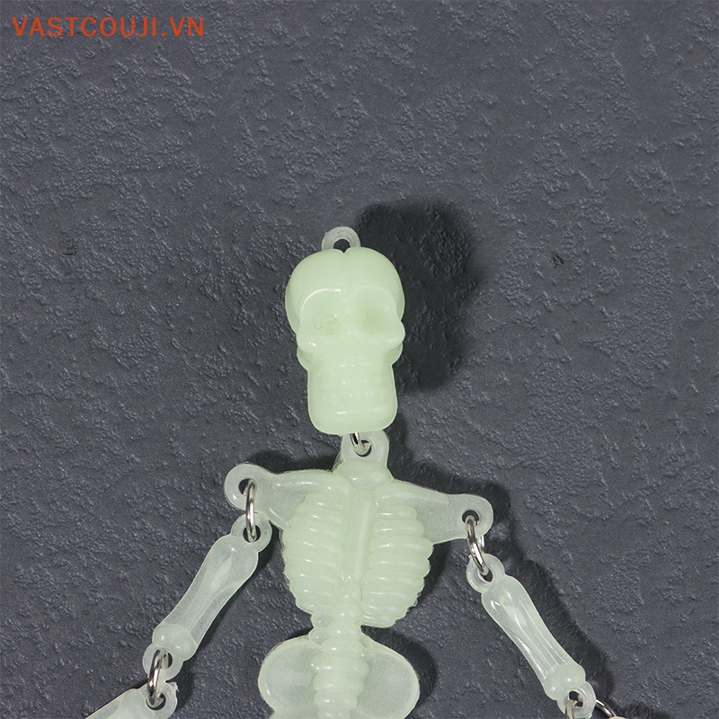 Móc Khóa Hình Đầu Lâu Phát Quang Phong Cách Gothic Thời Trang