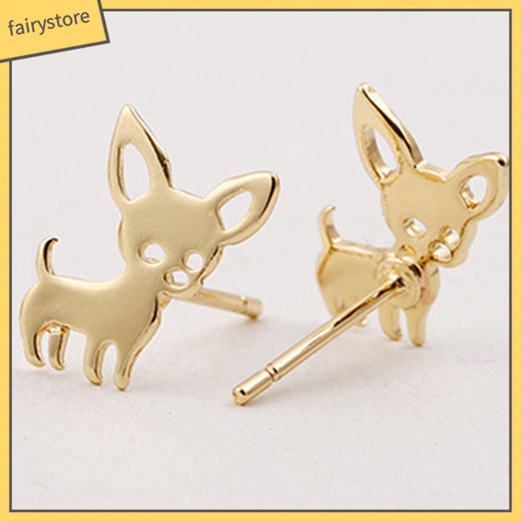 1 Đôi Bông Tai Xỏ Lỗ Bằng Thép Không Gỉ Phong Cách Hàn Quốc Dễ Thương Dành Cho Nữ