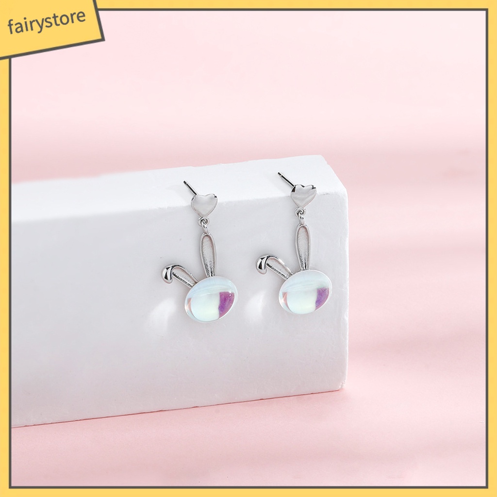 1 Bông Tai Hình Mặt Trăng / Trái Tim / Đá Mặt Trăng Bằng Đồng Trang Trí Chống Rỉ Sét [FRO] [FRO] 1 Chiếc Bông Tai Đinh Tán / Trái Tim / Tai