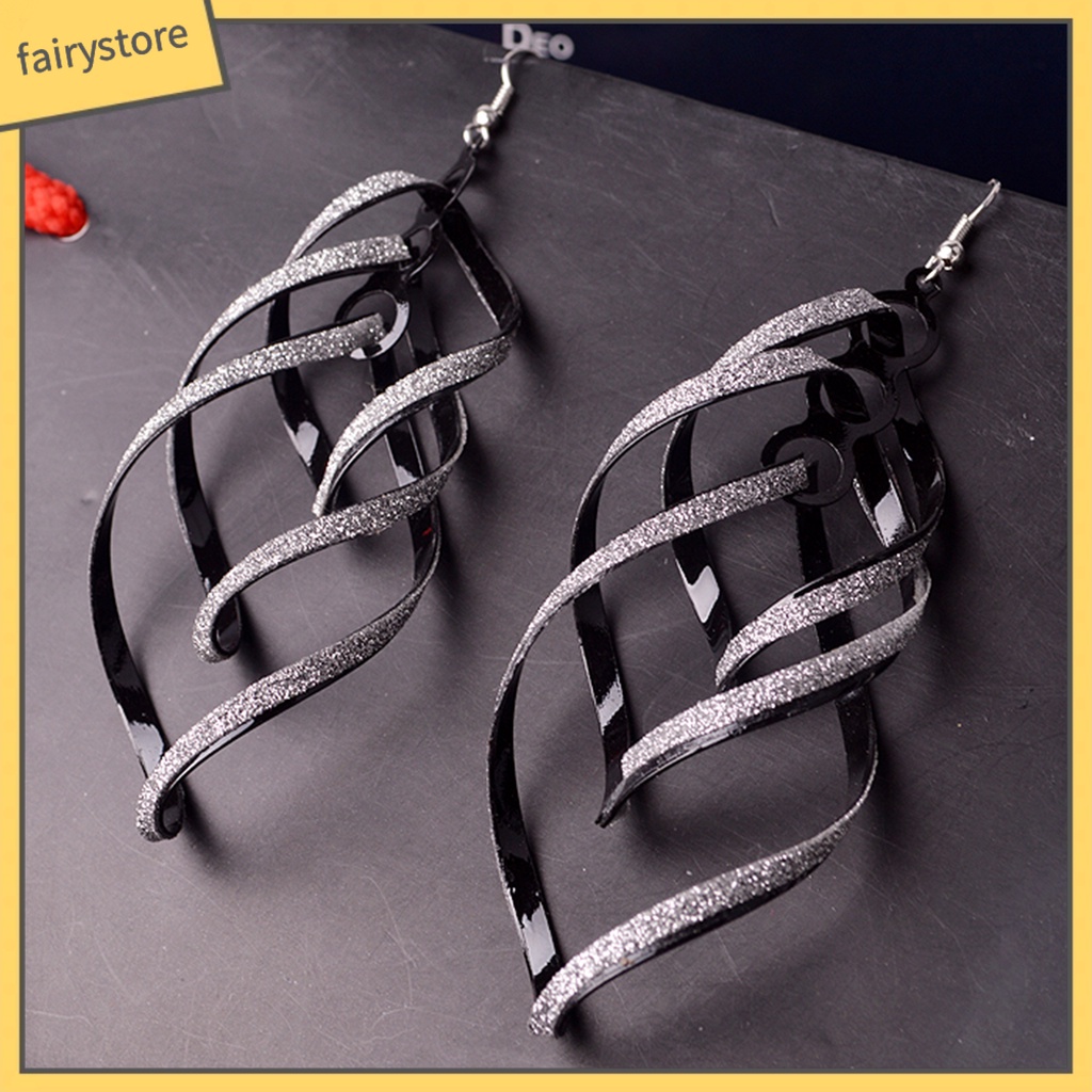 [FRO] Bông Tai Nhiều Lớp Dạng Móc Bằng Hợp Kim Tinh Tế Cho Tiệc Tùng