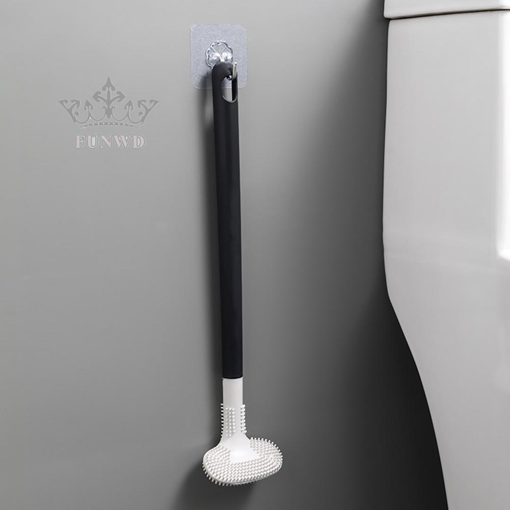 Bàn Chải Vệ Sinh Toilet Bằng Silicone Linh Hoạt Tiện Dụng
