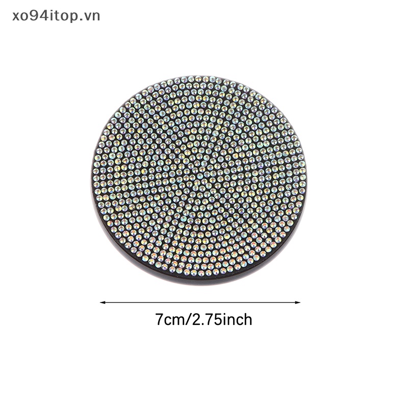 Xoitop Miếng Lót Cốc Bằng Silica Gel Chống Trượt Hình Kim Cương Cho Xe Hơi