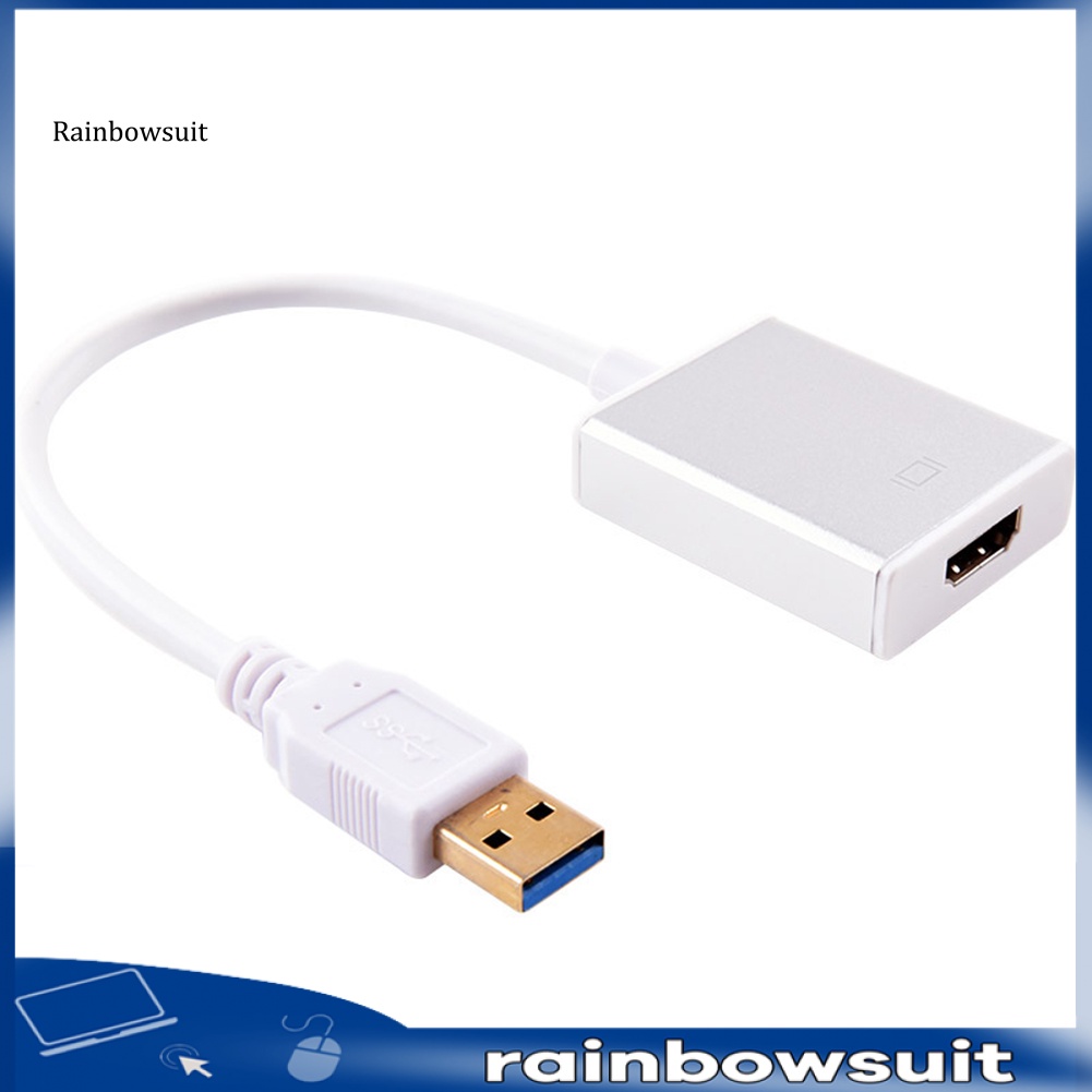 Bộ Thiết Bị Chuyển Đổi Âm Thanh / Video Từ USB 3.0 Sang HDMI 1080P Cho Windows XP 10 / 8 / 7