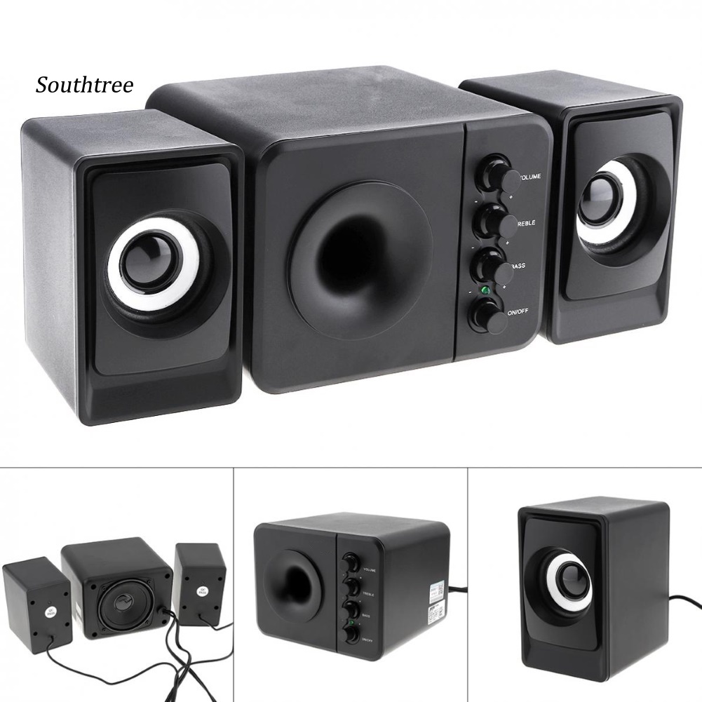 Loa Subwoofer Cổng USB 2.1 Với Giắc Cắm 3.5mm Cho Máy Tính / Laptop / Điện Thoại