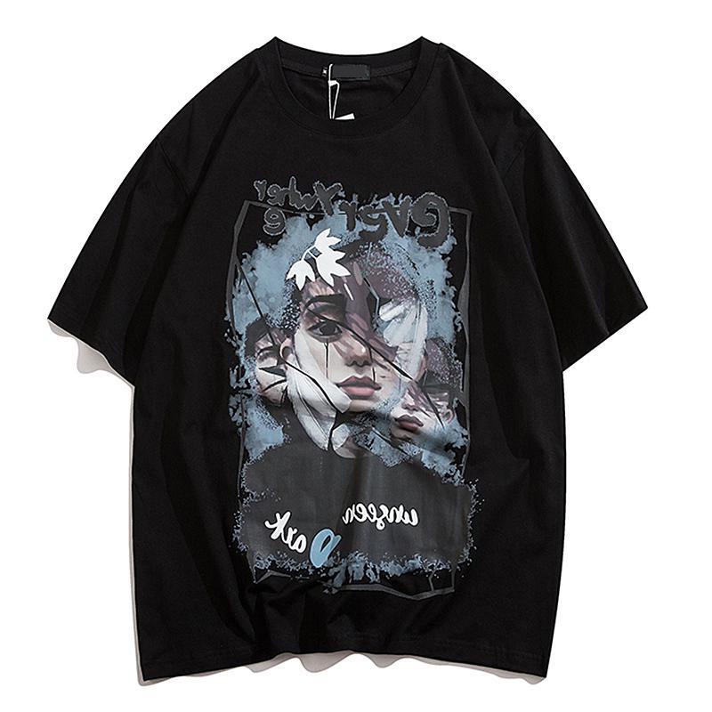 Áo Thun Tay Ngắn Dáng Rộng Cỡ Lớn 150kg Phong Cách Hip Hop Thời Trang Mùa Hè Cho Nữ