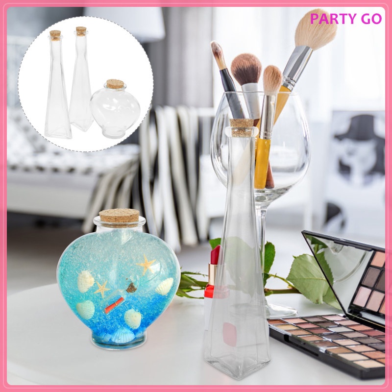 Bộ 3 Lọ Thủy Tinh Đựng Quà Lưu Niệm May Mắn