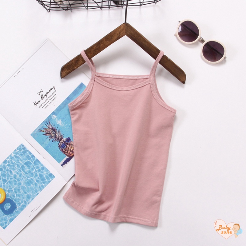 Áo Lót Hai Dây Bằng Vải Cotton In Hoa Thời Trang Mùa Hè Cho Bé Gái