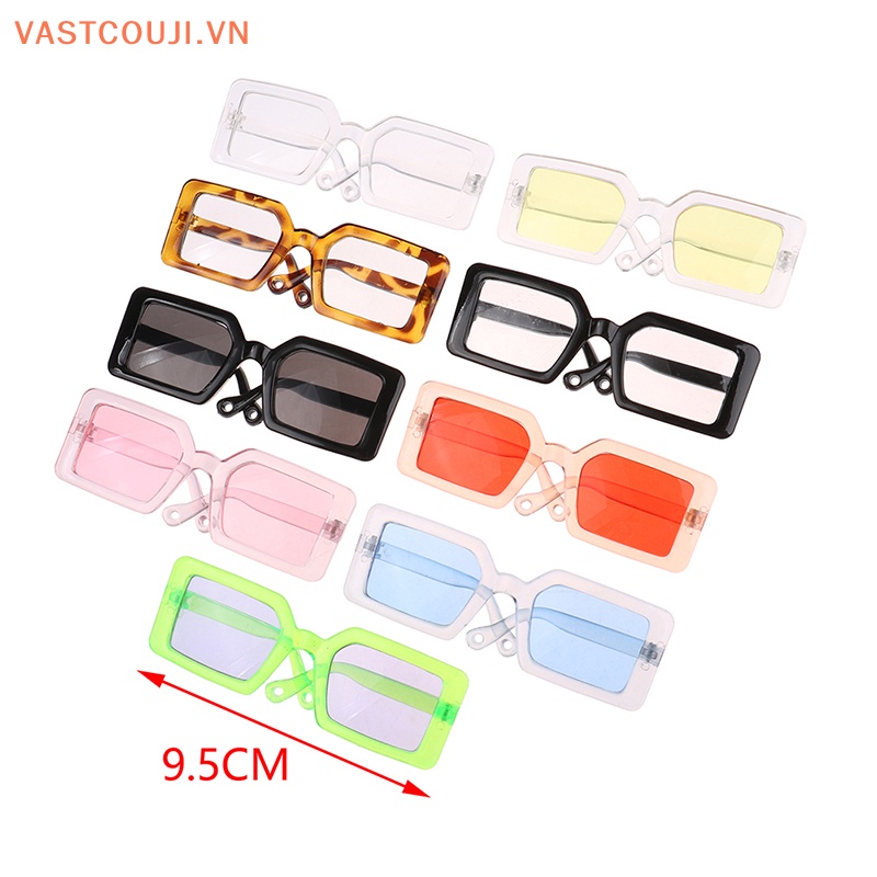 Kính Mát Gọng Vuông Thời Trang Xinh Xắn Cho Búp Bê VASTJI Tỉ Lệ 1: 12