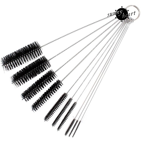 Set 10 Cọ Vệ Sinh Đa Năng Bằng Thép Không Gỉ Tiện Dụng