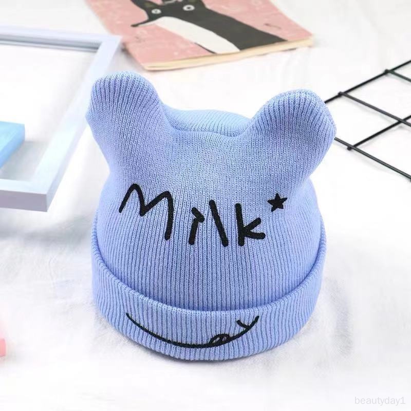 Mũ Len Giữ Ấm Hình Hoạt Hình Cho Bé