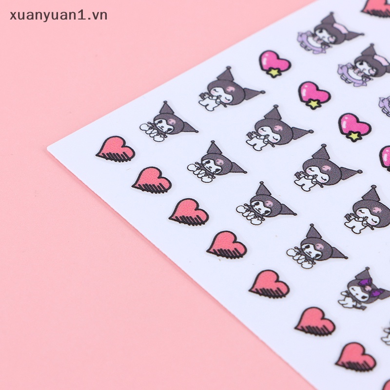 1 Tấm Dán Trang Trí Móng Tay Họa Tiết Hoạt Hình 3D Độc Đáo