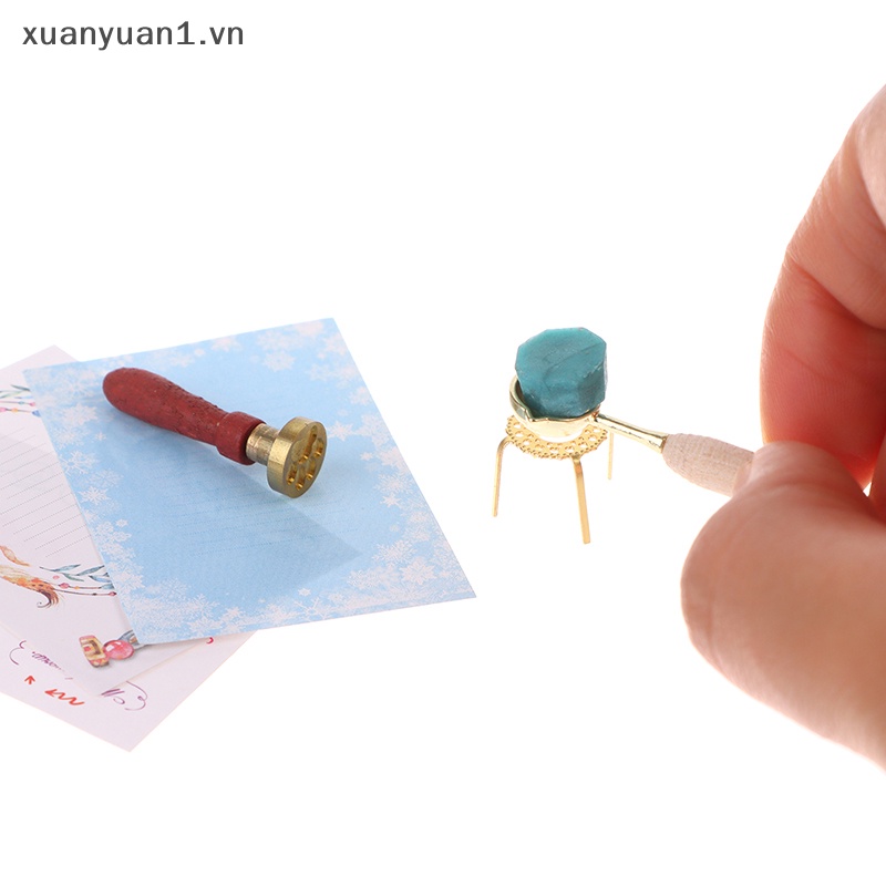 1 Bộ Dụng Cụ Niêm Phong Sáp Dành Cho Nhà Búp Bê Tỉ Lệ 1: 12