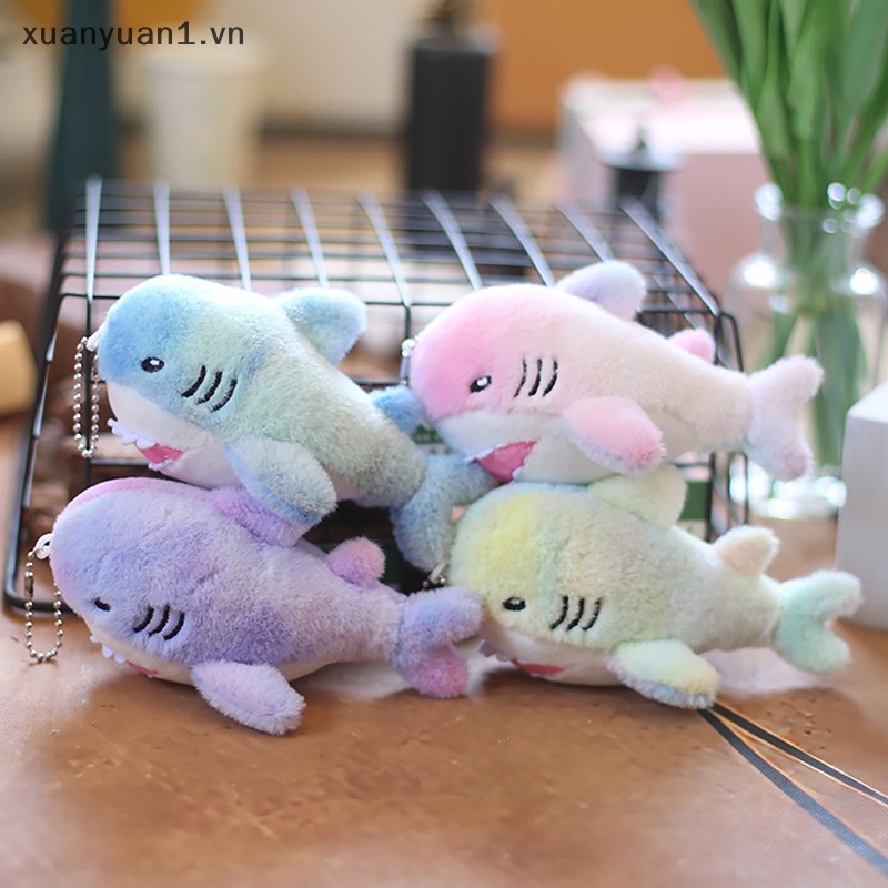 Móc Khóa Hình Cá Mập Nhồi Bông 12CM Dễ Thương