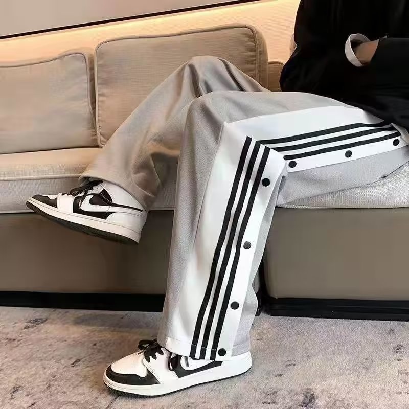 Quần Dài Thể Thao Dáng Rộng Bằng Lụa Mát Thời Trang Mùa Hè Dành Cho Nam