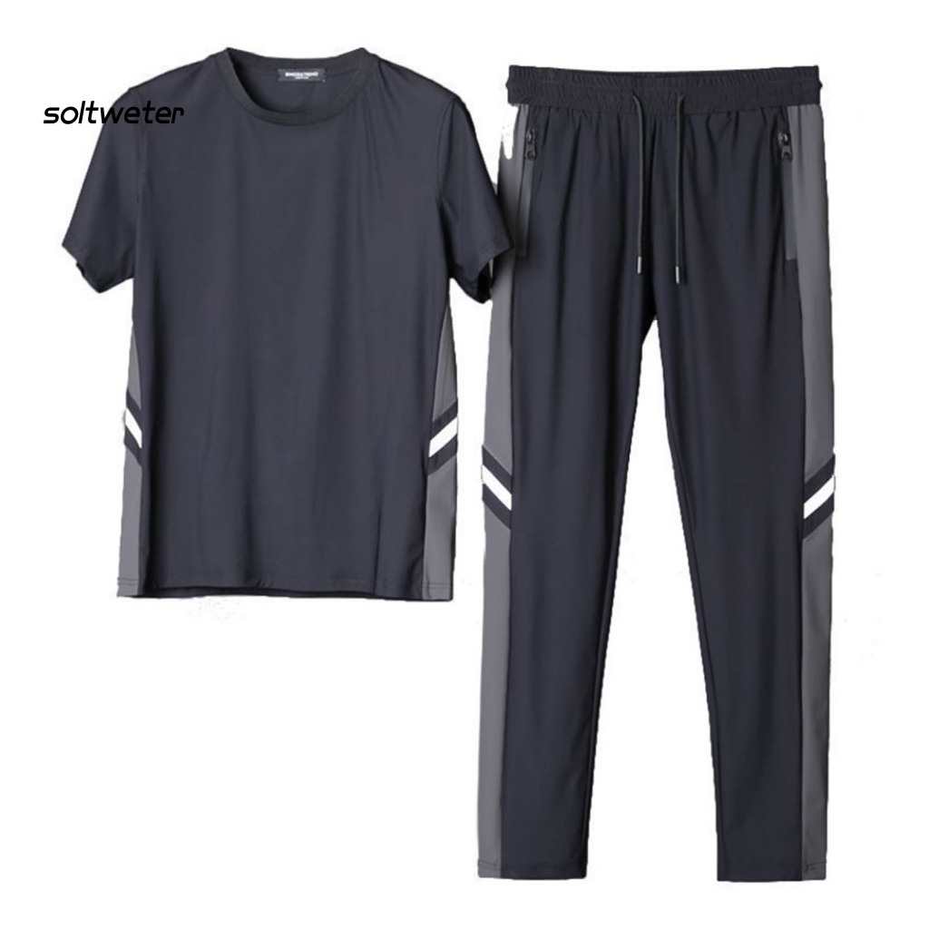 1 Bộ Đồ Thể Thao Dây Rút Mau Khô Nhiều Màu Sắc Thời Trang Mùa Hè Dành Cho Nam