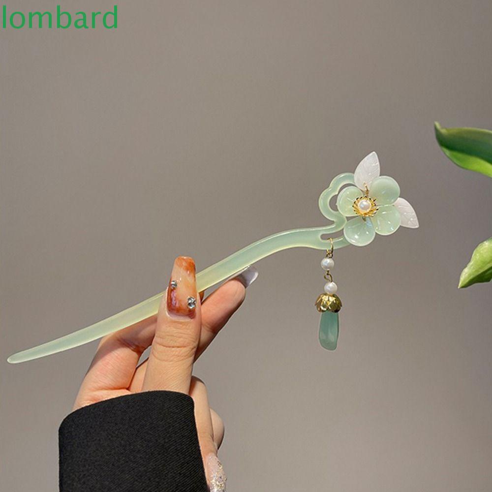 Trâm Cài Tóc Hình Đám Mây Phối Tua Rua Phong Cách Trung Hoa Cổ Điển Ngọt Ngào