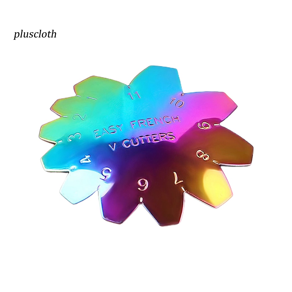 < Plusclothing > Đĩa Mẫu Trang Trí Móng Tay Nghệ Thuật Bằng Thép Không Gỉ