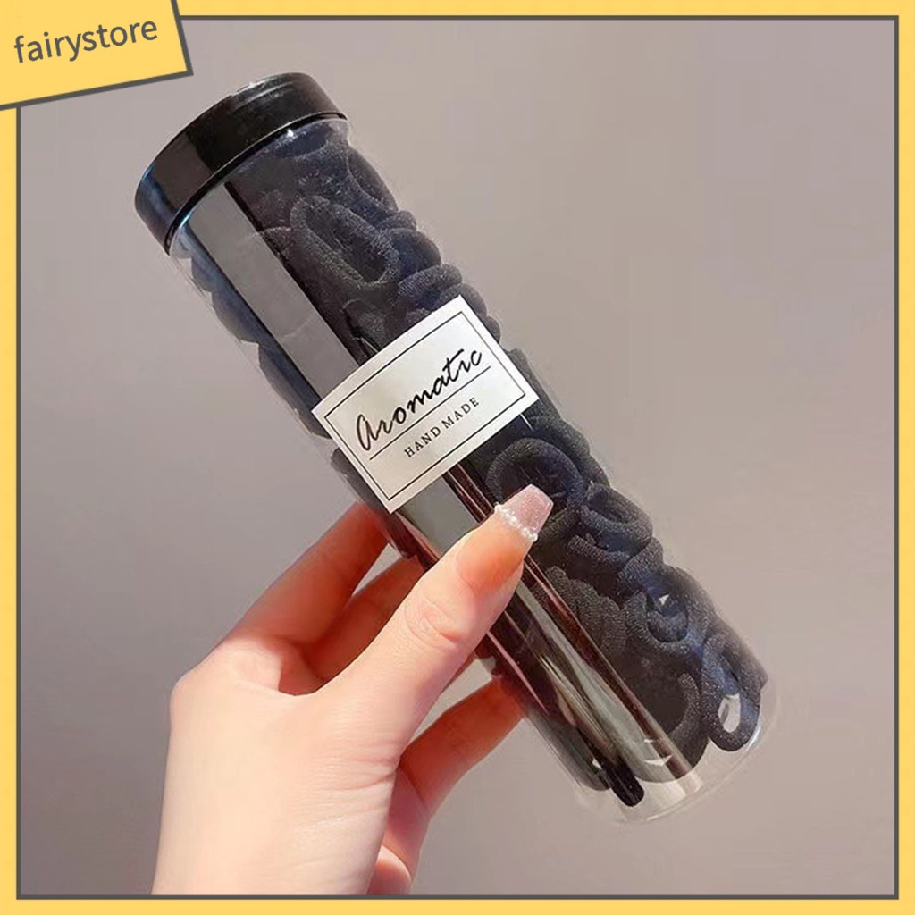 Set 100 Dây Cột Tóc Co Giãn Chống Rơi Màu Kẹo Cho Nữ