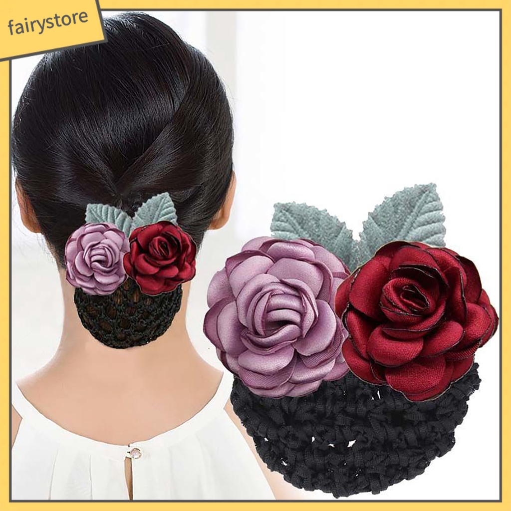 Dây Buộc Tóc Co Giãn Hình Chiếc Lá Màu Sắc Tương Phản Chống Rơi Vỡ Dành Cho Nữ