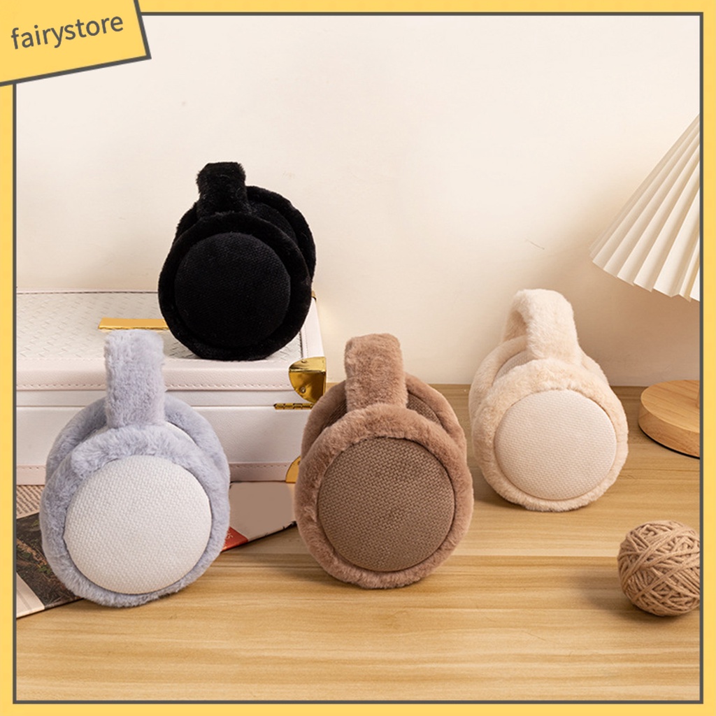 Bông Chụp Tai Giữ Ấm Chống Ngã Màu Sắc Trơn Co Giãn Tốt Có Thể Điều Chỉnh Dành Cho Nam Và Nữ