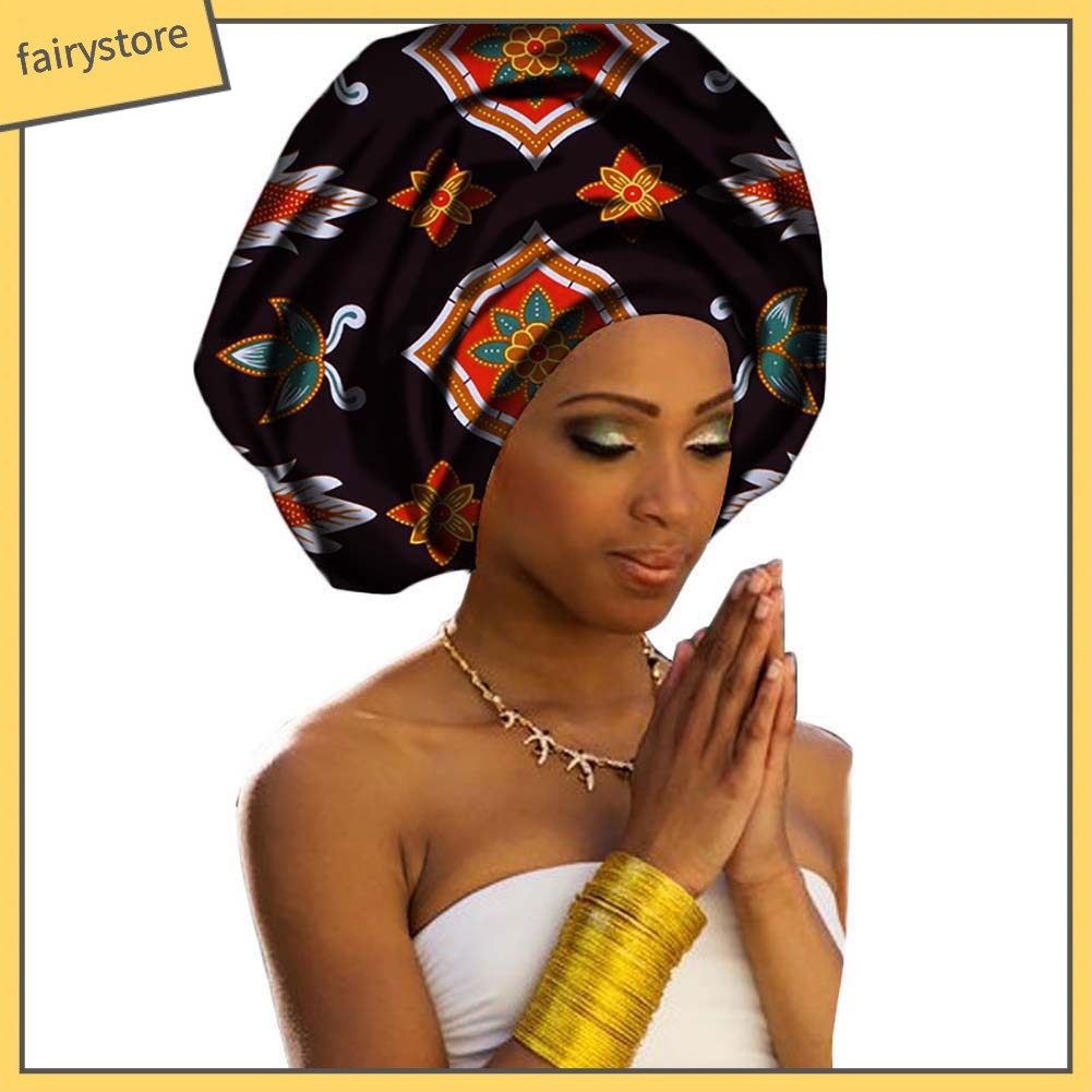 Khăn Turban Cotton Thời Trang Châu Phi Dành Cho Nữ
