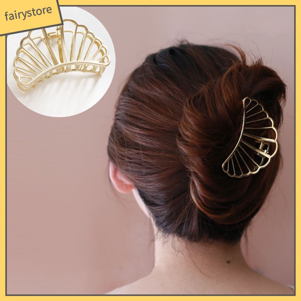 Kẹp TóC HìNh Chữ NhậT TráI Tim Vỏ Sò LấP LáNh ThờI Trang Cho Nữ