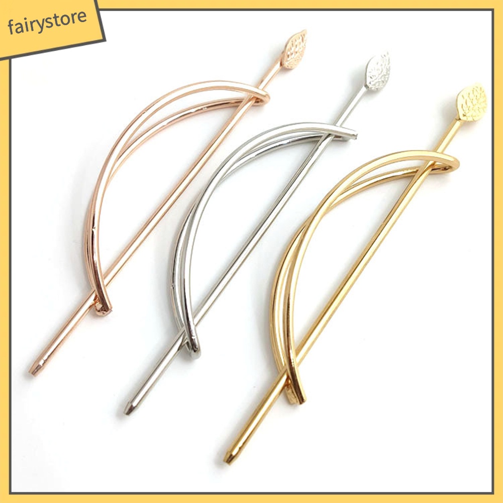 Kẹp Tóc Hình Lá Elip Rỗng Cho Nữ