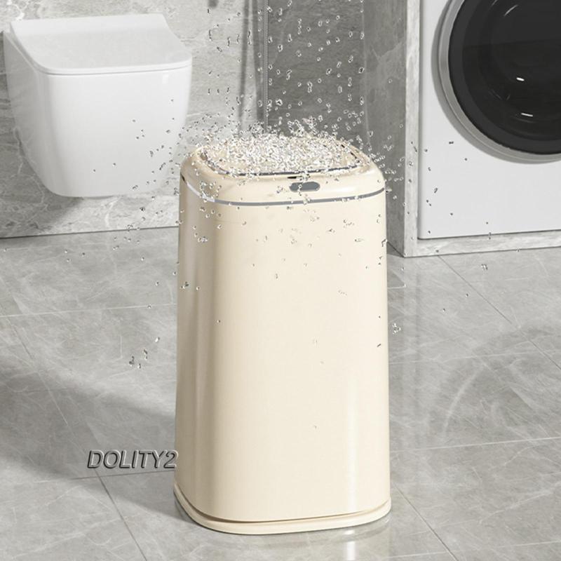 [Dolity2] Thùng Rác Không Cần Chạm Có Nắp Cho Nhà Vệ Sinh Gia Đình