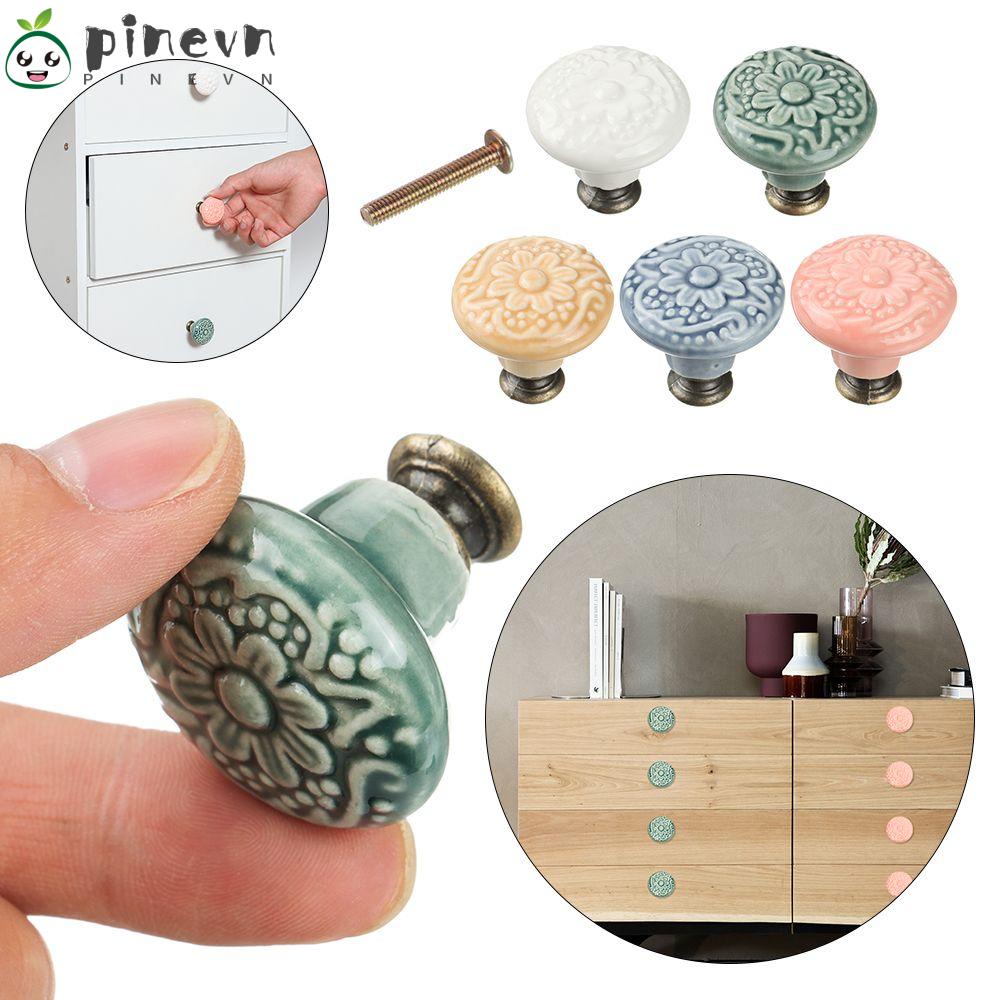 Tay Cầm Ngăn Kéo Tủ Bằng Sứ Hình Tròn Tiện Dụng