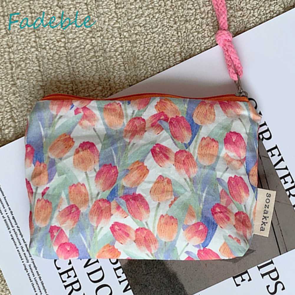 Túi Đựng Mỹ Phẩm Trang Điểm Sức Chứa Lớn Có Dây Buộc Dành Cho Nữ