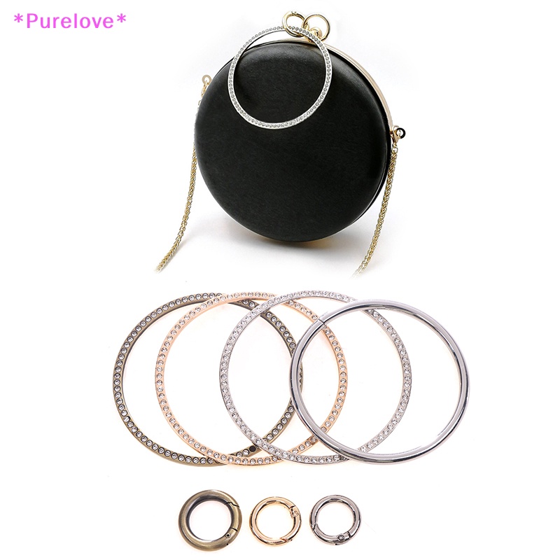 Khung Kim Loại Tròn Cầm Tay Thay Thế Cho Túi Xách Mới