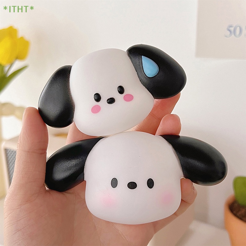 Miếng Dán Silicon Hình Chú Chó Hoạt Họa 3D Dễ Thương Trang Trí Điện Thoại / Máy Tính / Cốc Nước / Dép / Đồ Chơi Trẻ Em Mới