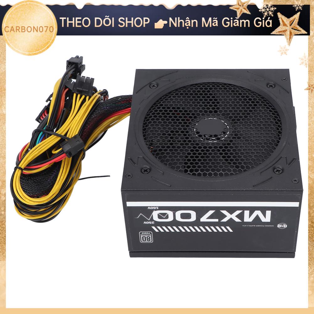 Carbon070 Bộ nguồn máy tính MX700 Desktop Active APFC ATX‑500W khung chủ 200‑240V