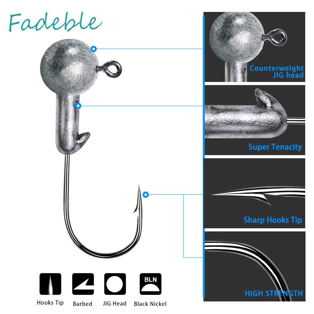 Set 10 Mồi Giả Nhử Cá Đầu Tròn Mềm Mại