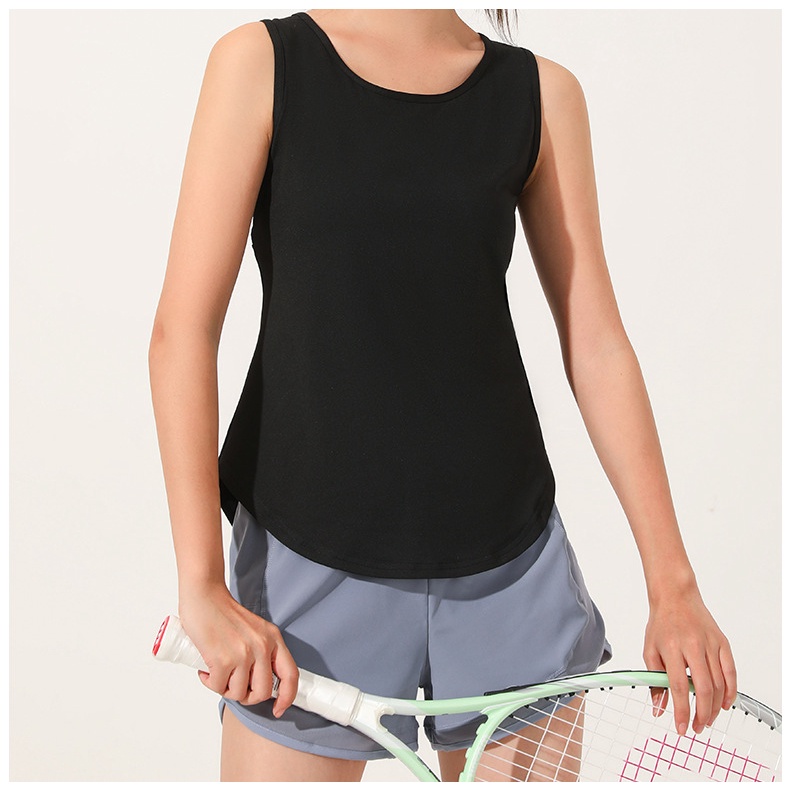 Áo Sát Nách Thể Thao Phối Lưới Rỗng Khô Nhanh Thoáng Khí Màu Da Nhạt Phong Cách Mới Cho Nữ