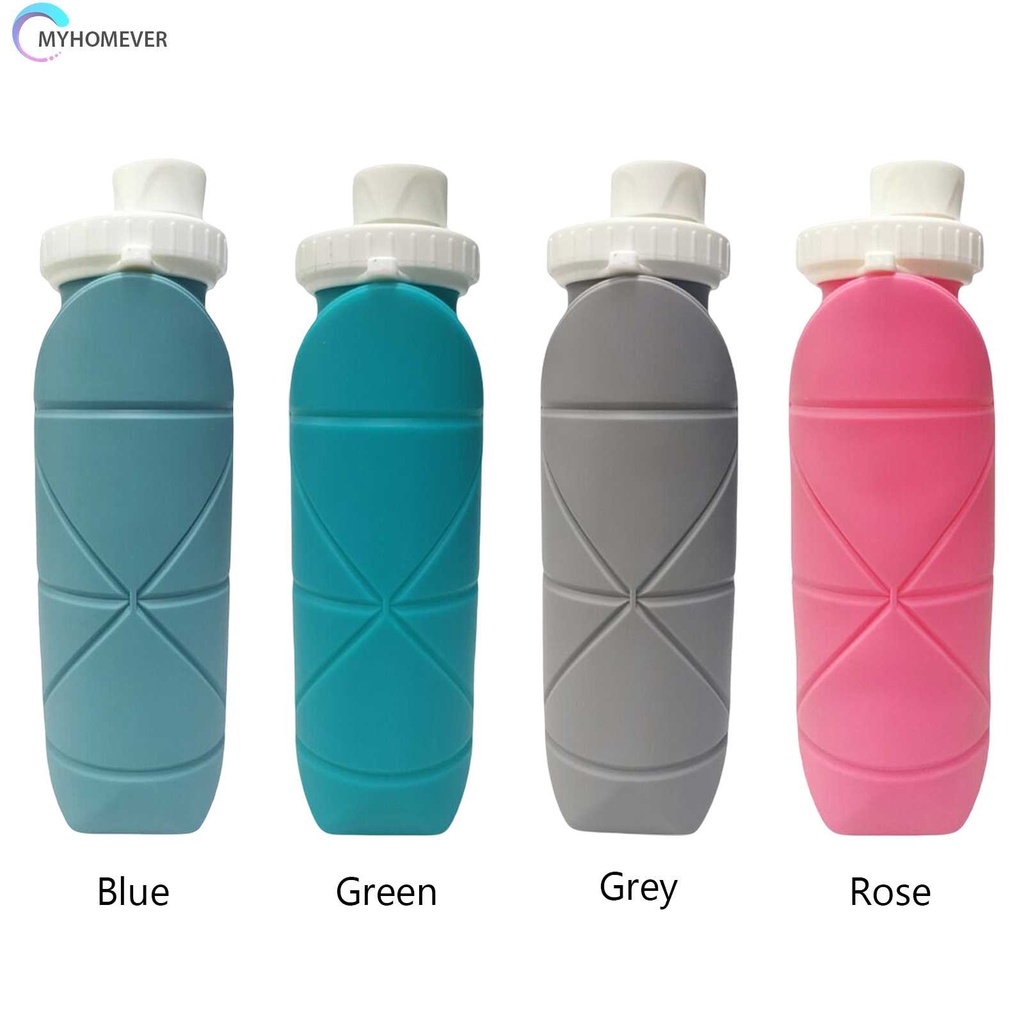 Bình Nước Thể Thao Bằng Silicone Có Thể Gấp Gọn Tiện Dụng