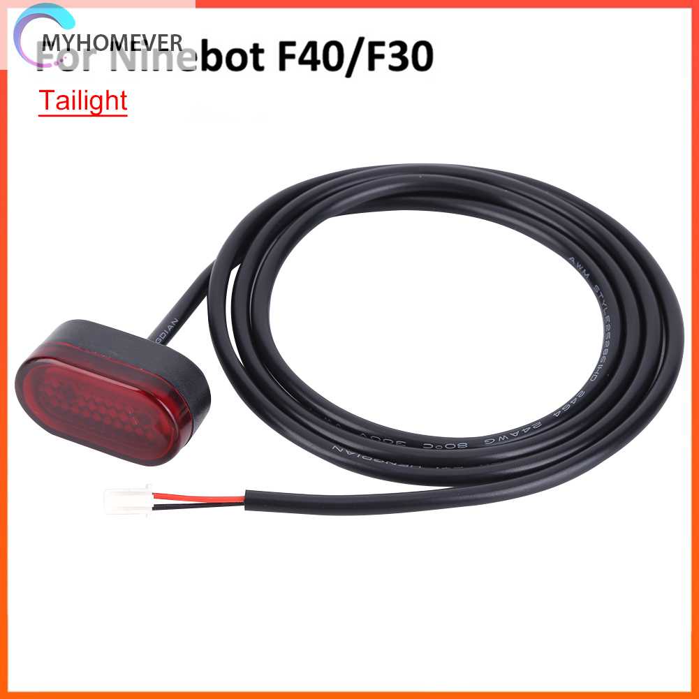 Đèn LED Cảnh Báo An Toàn Phía Sau Kèm Dây Cáp Dành Cho Xe Đạp Ninebot F30 F40