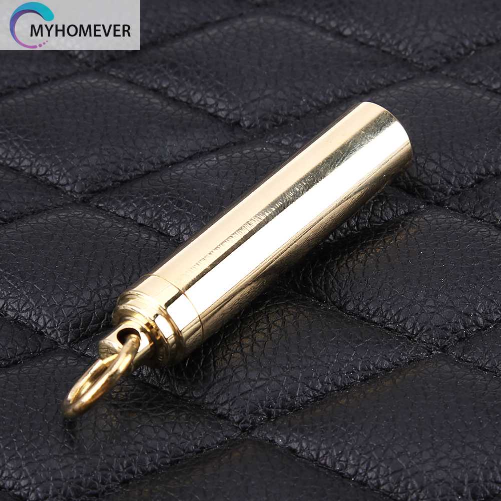 Móc Khóa Hình Chai Thuốc Mini Bằng Đồng Thau Chống Thấm Nước