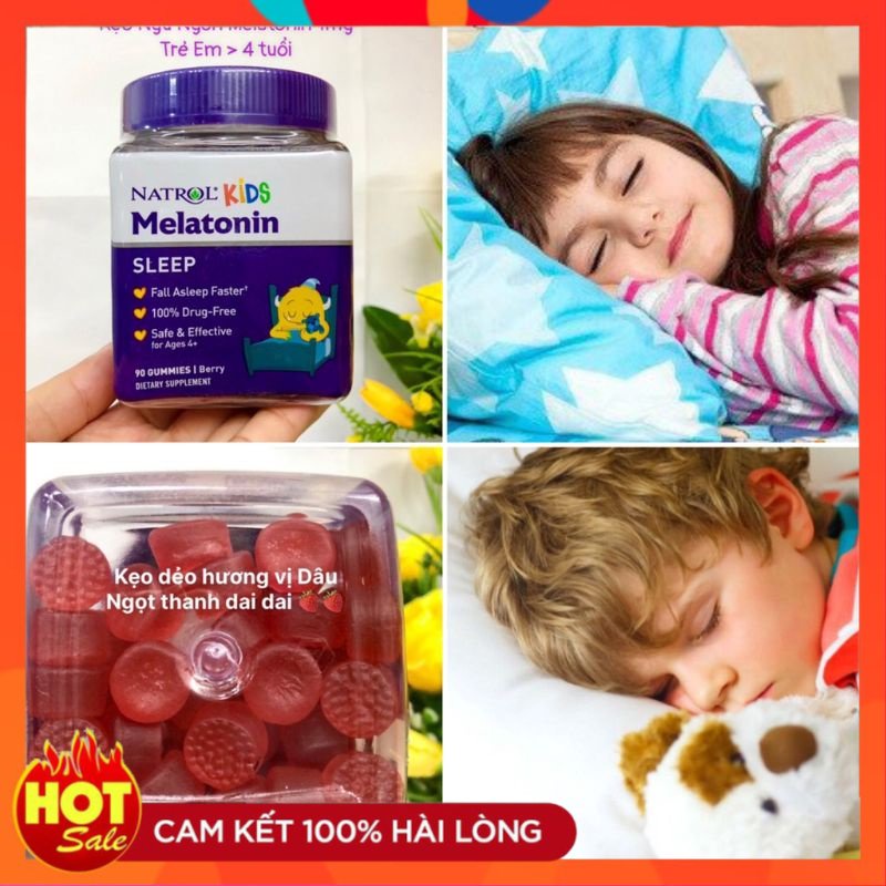 Tác.h l.ẻ Kẹo dẻo ngủ ngon cho bé Melatonin notrol kids 1mg - Small Family