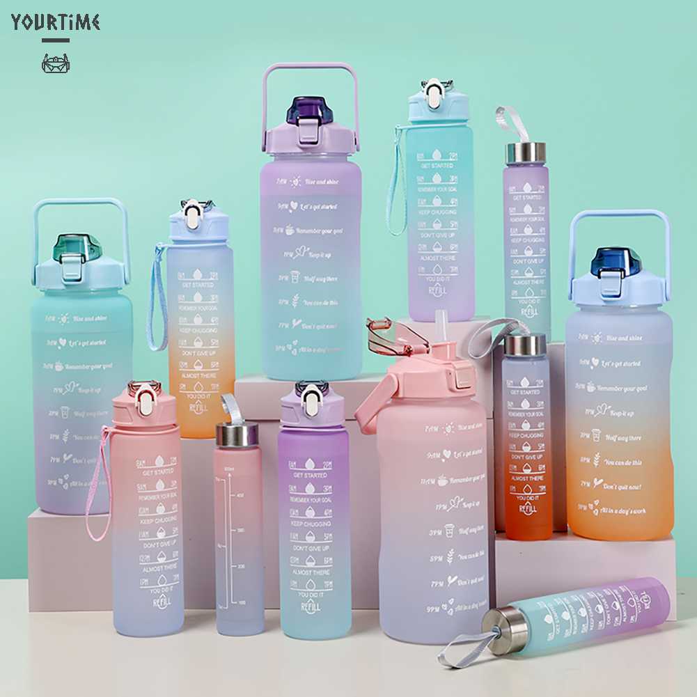 Set 3 Bình Nước Nhựa Có Thể Tái Sử Dụng