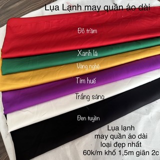 Vải gấm lụa hoa, lụa gấm hoa gió- may áo dài, áo bà ba, bộ lụa