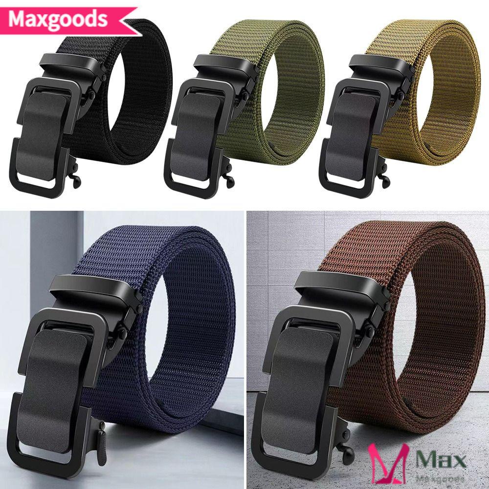 MAXG Thắt Lưng Bện Sợi Nylon Thiết Kế Đơn Giản Sang Trọng Cho Nam