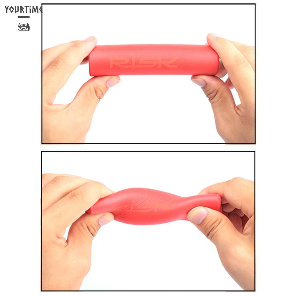 1 Cặp Vỏ Bọc Tay Lái Xe Đạp Bằng Silicone Chống Trượt